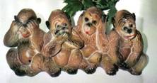 4 wise monkeys